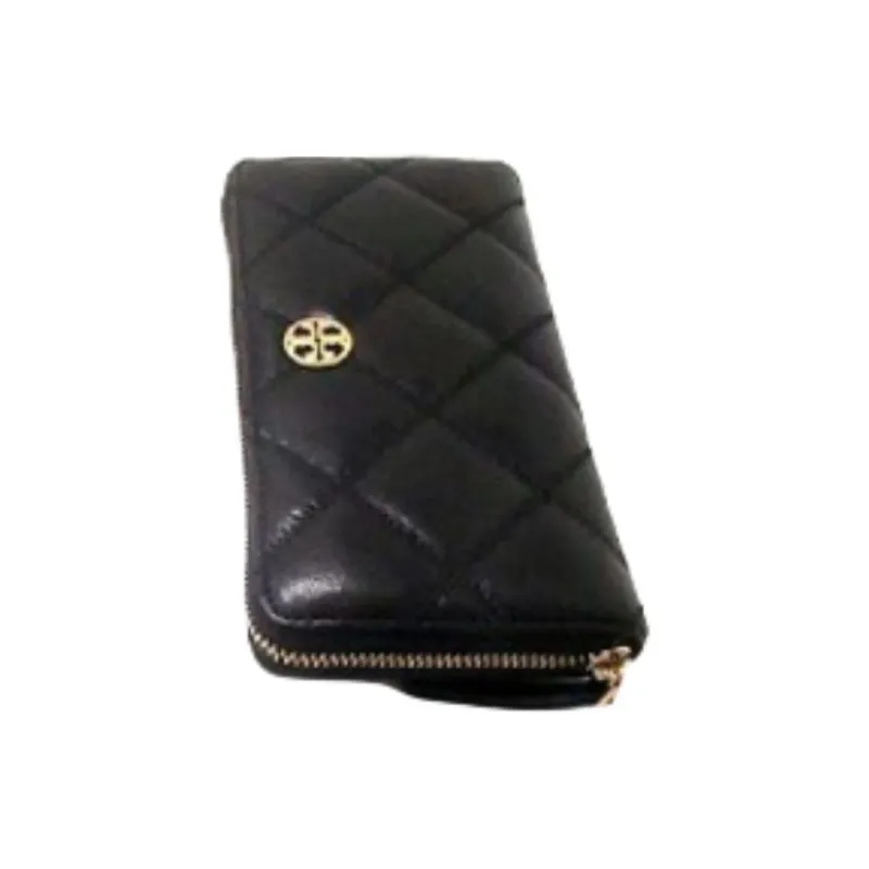 TORY BURCH Leather Wallet Women's Black-1