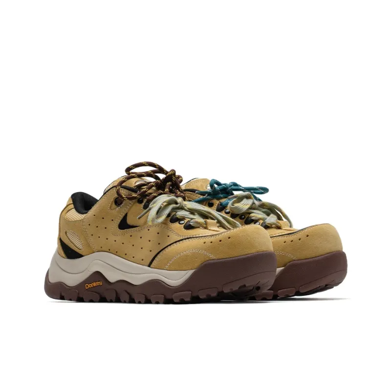 Mule Donkey Lightweight Height Increasing Low Top Casual Shoes Unisex Ginger Yellow-2