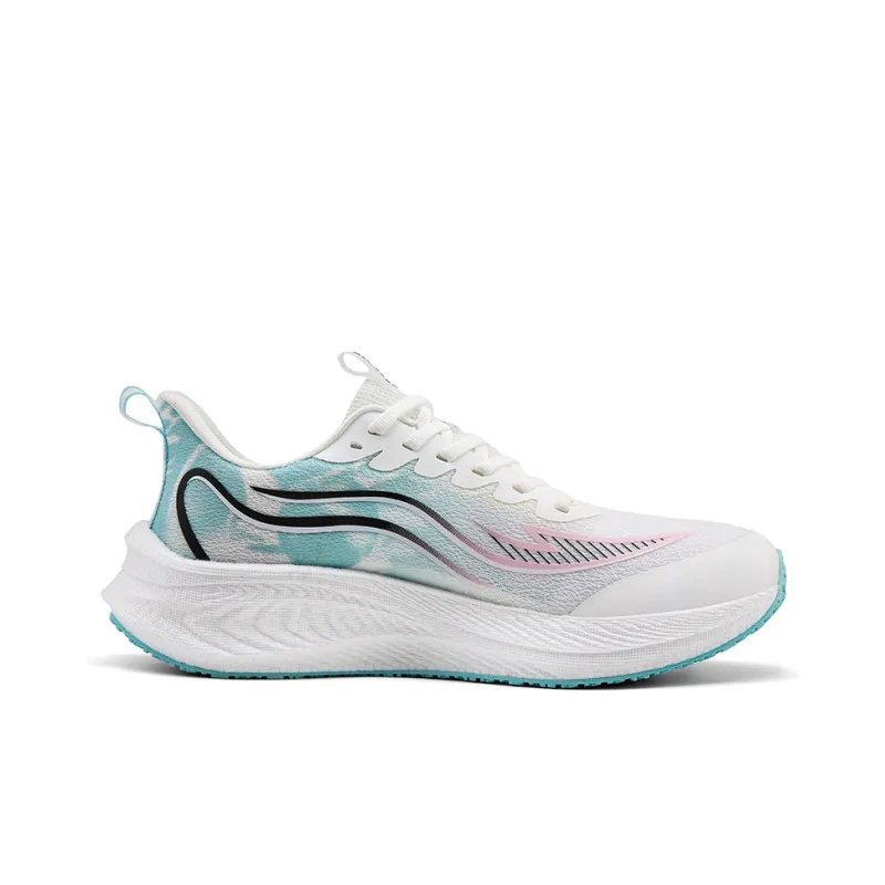 Qing Pao Low-Top Running Shoes Men's Cyan Mismatched Color-2