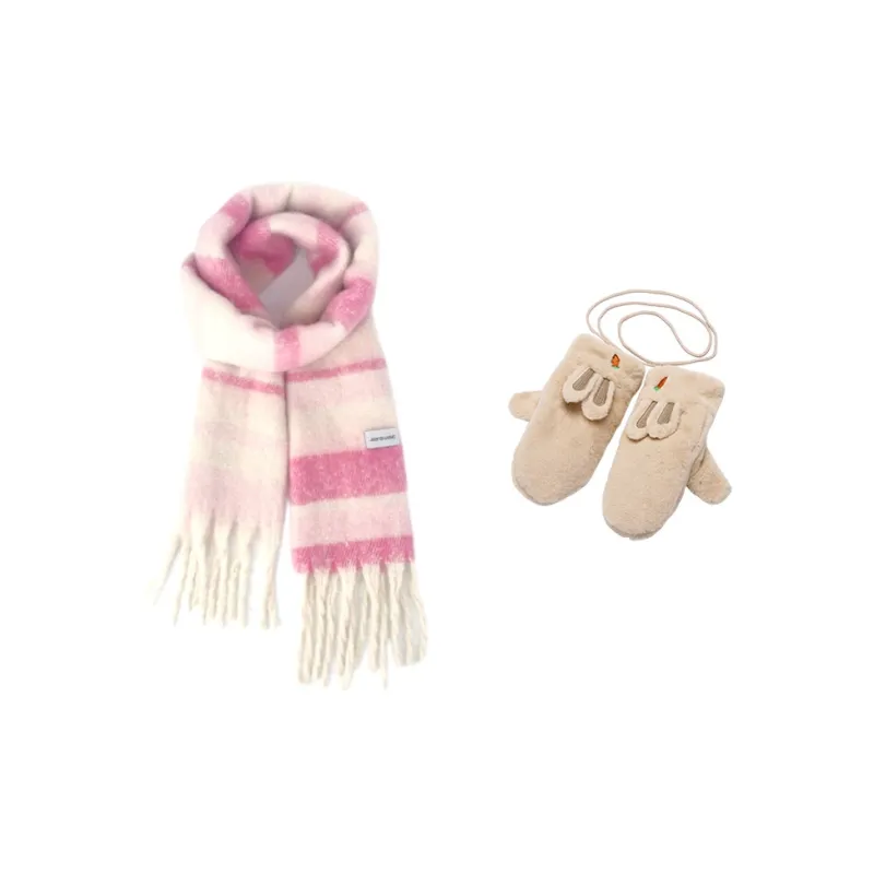JEANSWEST Polyester Knit Scarves Unisex-28