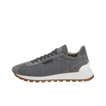 Brunello Cucinelli Low Top Casual Shoes Women's Gray