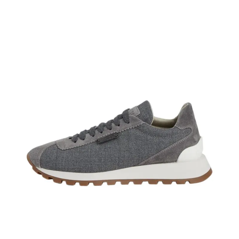 Brunello Cucinelli Low Top Casual Shoes Women's Gray-0