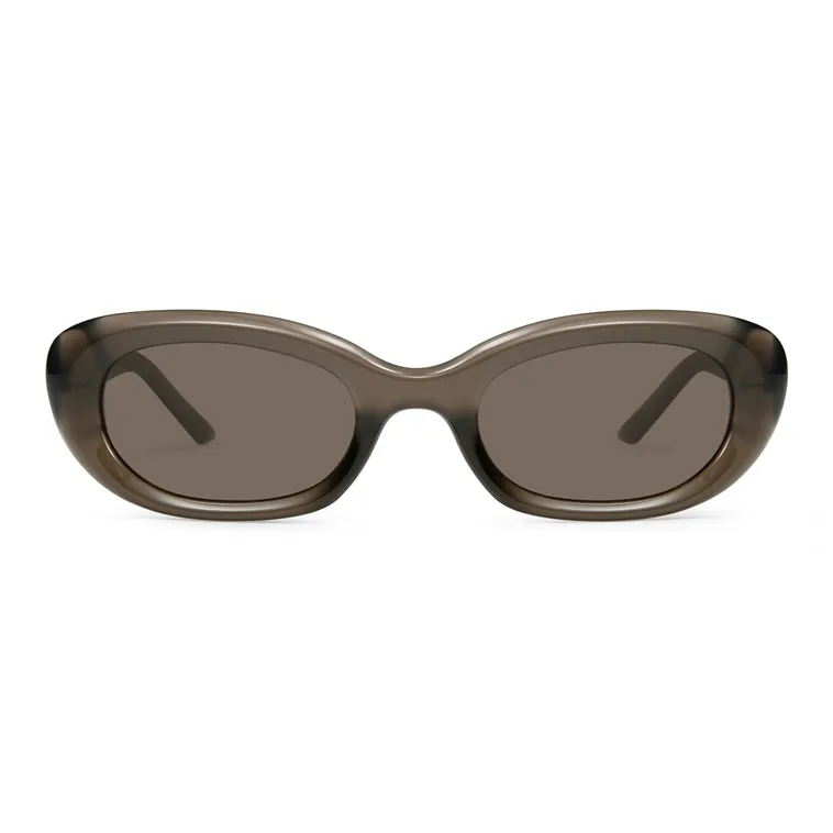 JIGOTT TR/Memory Plastic Oval Sunglasses Unisex-5