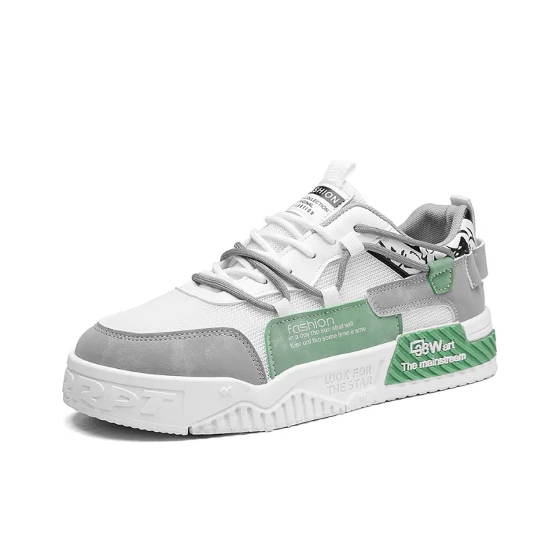 AD Cushioned Wear-Resistant Height Increasing Low-Top Skateboard Shoes Men's-4