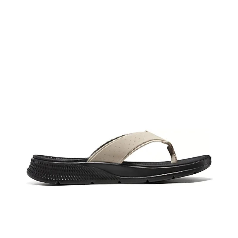 Skechers Abrasion-Resistant Flip Flops Men's Taupe-1