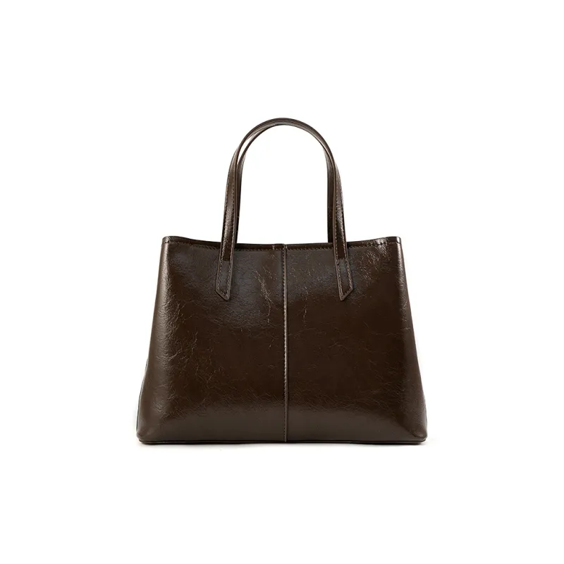 Vigno Synthetic Leather Handbag Women's Red/Khaki/Coffee/Black-4