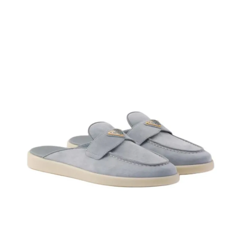 PRADA Wrap-toe Slippers Women's Blue-2