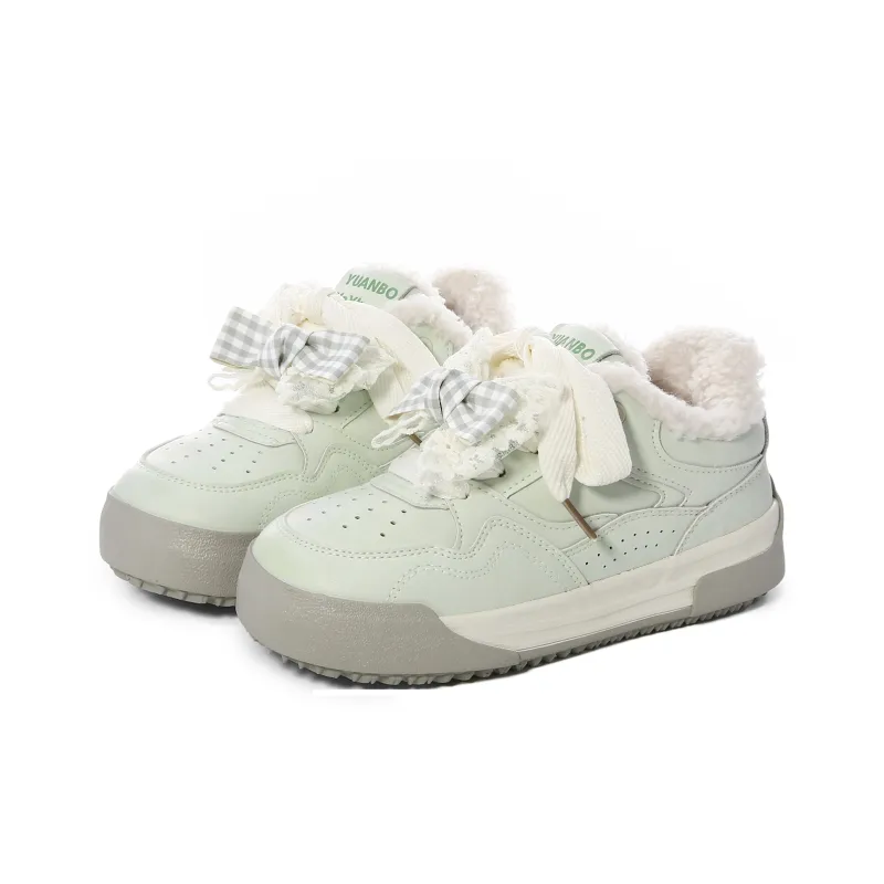 Lovely You Wear-resistant And Lightweight Low-Top Skateboard Shoes Women's Mint Green-2