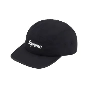 Supreme Cotton, Leather Baseball Caps Unisex Black