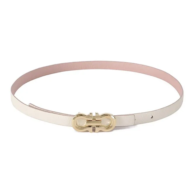 FERRAGAMO Cow Leather Belts Women's 1.5cm-2