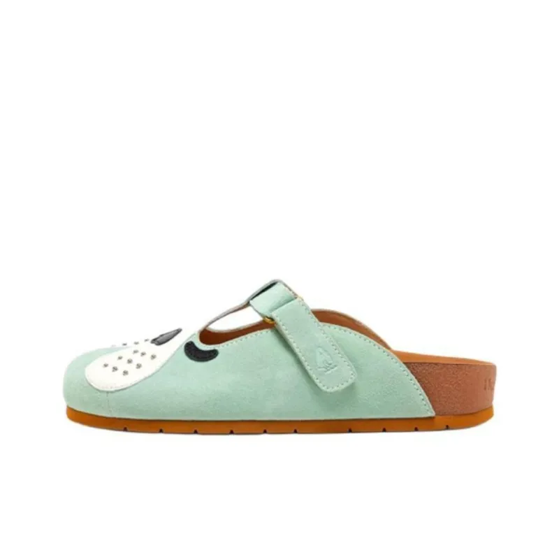 Hush Puppies Abrasion-Resistant Wrap-toe Slippers Women's Green-0