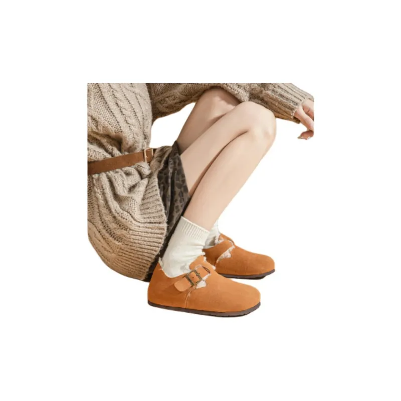 Qiao Anju Home Slippers Brown, Apricot-1