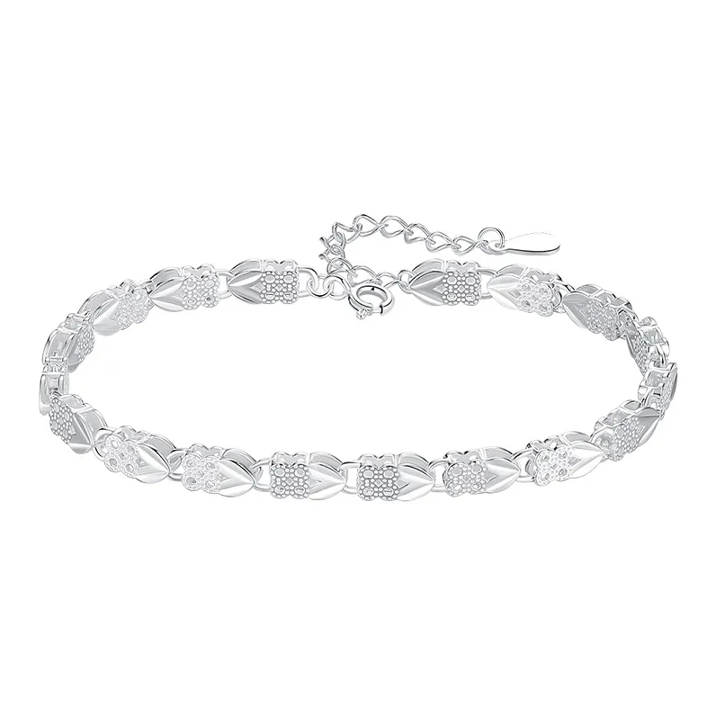 SINO GEM 999 Fine Silver Bracelets Women's-0