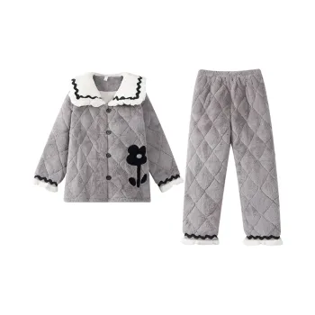 X QINGE Pajama Set Women's Gray