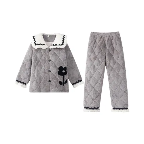 X QINGE Pajama Set Women's Gray