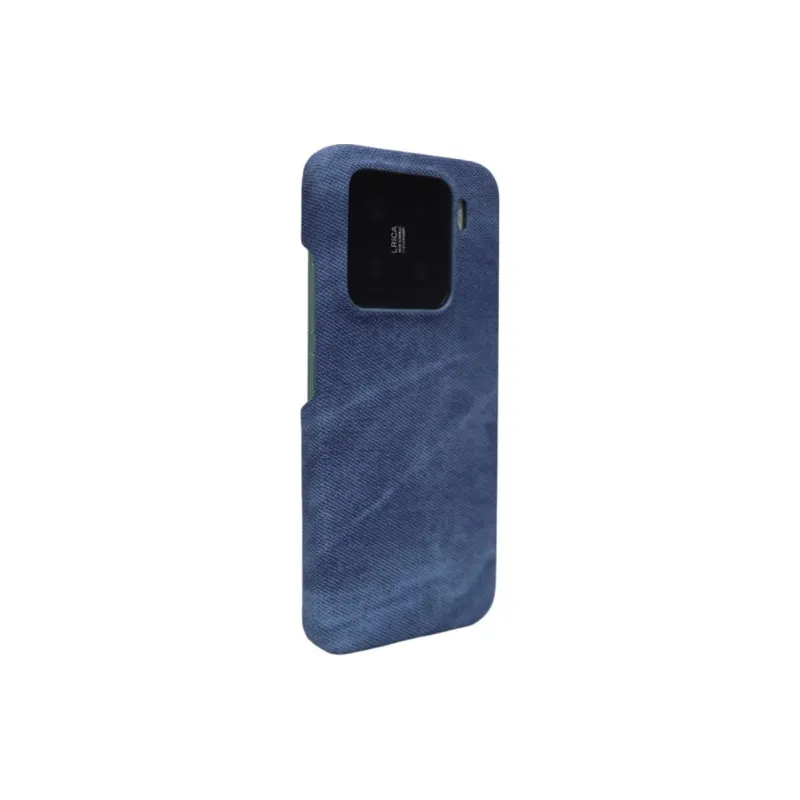 TXBX Leather Material Vintage Niche Denim Pattern Phone Case Compatibility With Xiaomi 15/15 Pro/14/14 Pro/13/13 Pro-0