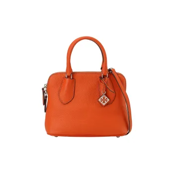 TORY BURCH Cow Leather Shoulder Bag Crossbody Bag Handbag Mini Women's Flame Color