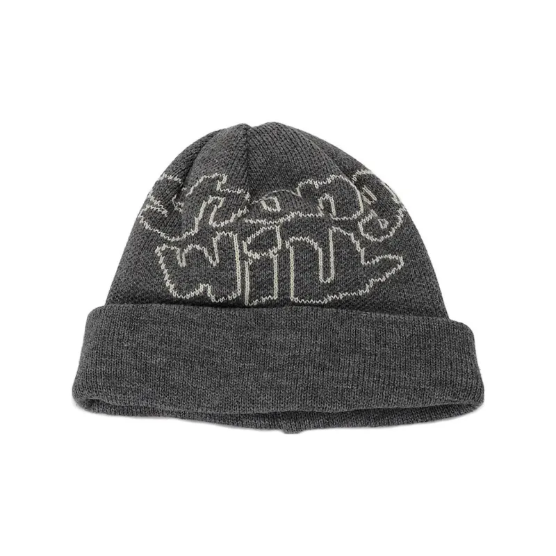 COMME DES GARCONS SHIRT Logo Intarsia Knitted Beanie-0