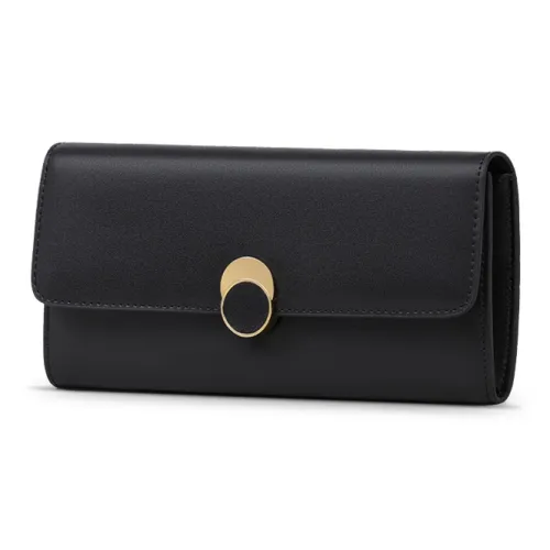 MILLIE'S Composite Material Clutch Coin Purse Card Holder Wallet Regular Women's Black