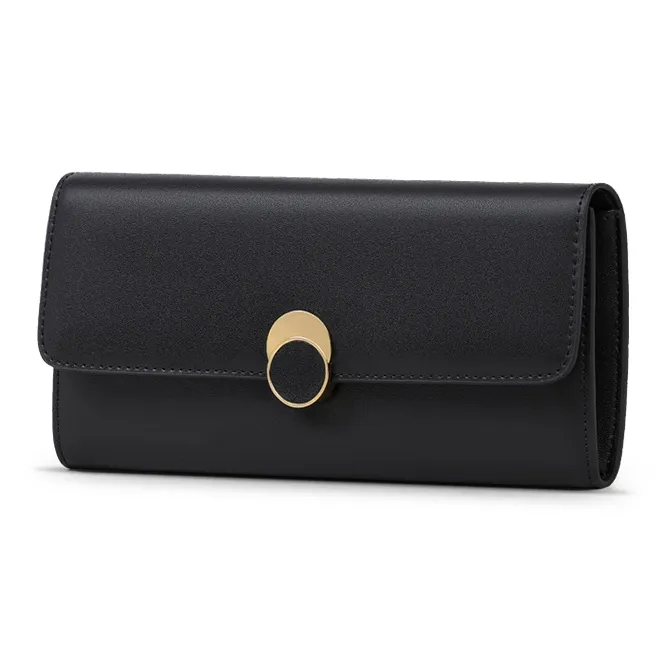 MILLIE'S Composite Material Clutch Coin Purse Card Holder Wallet Regular Women's Black-0