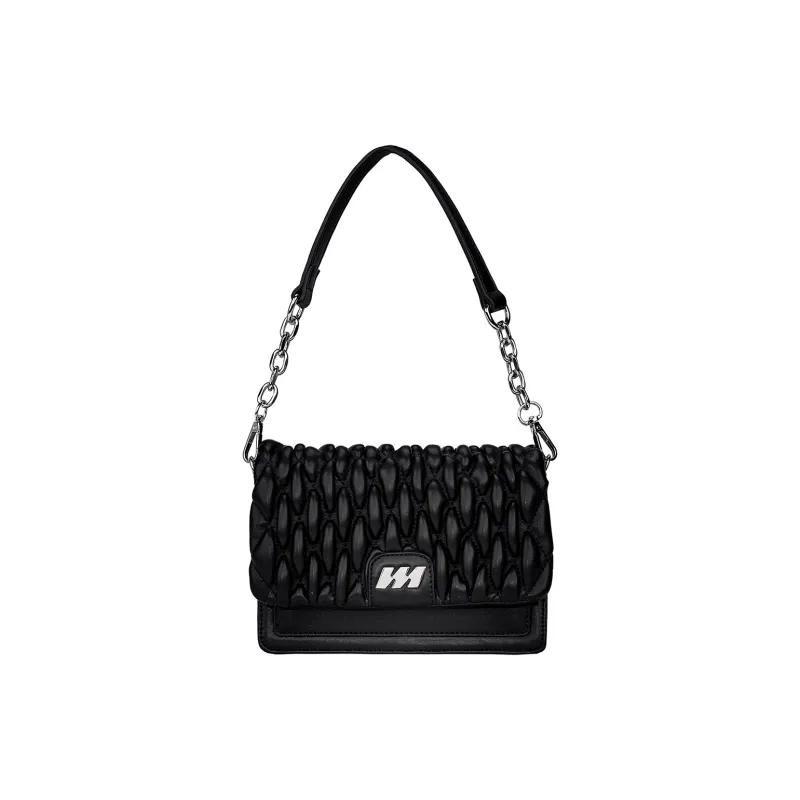 MQ PU Cloud Bag Shoulder Bag Portable Crossbody Bag Shoulder Bag Regular Women's White/Black-6
