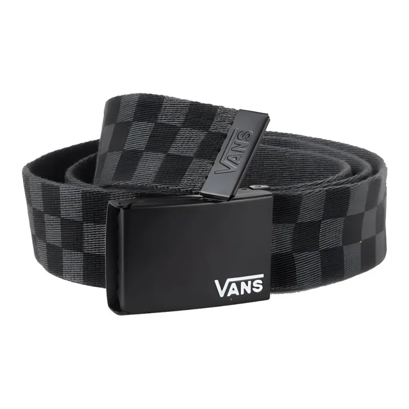 Vans Leather Belts Men Black/Charcoal Gray-3