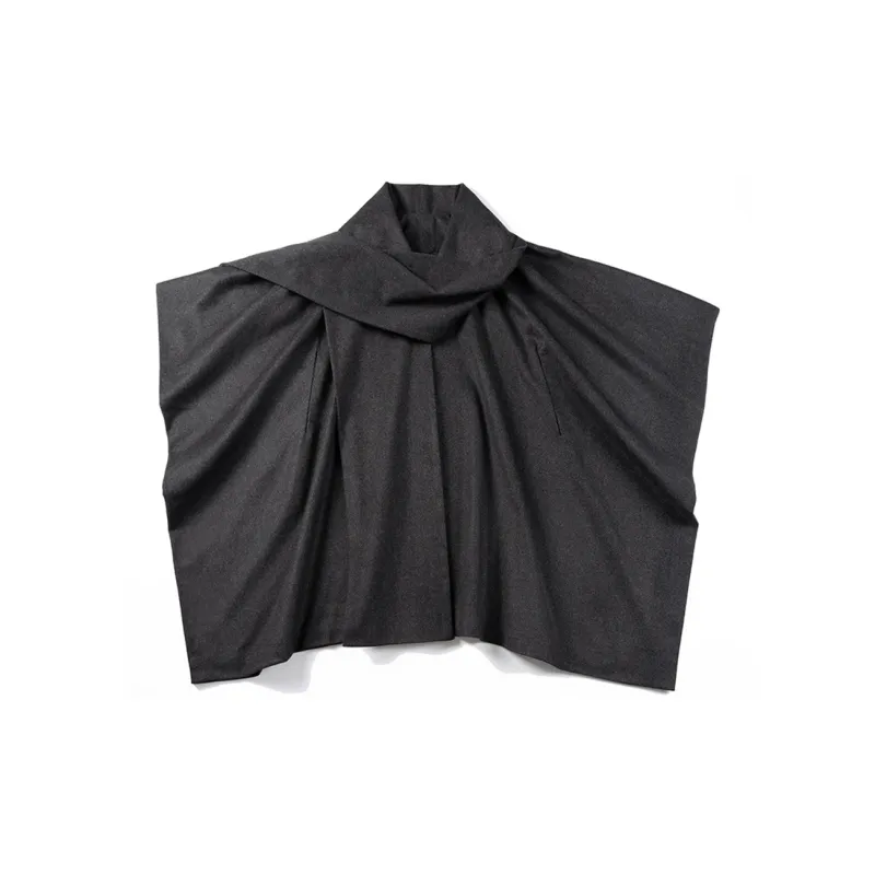 S CREST Cloaks Unisex Dark Gray-2