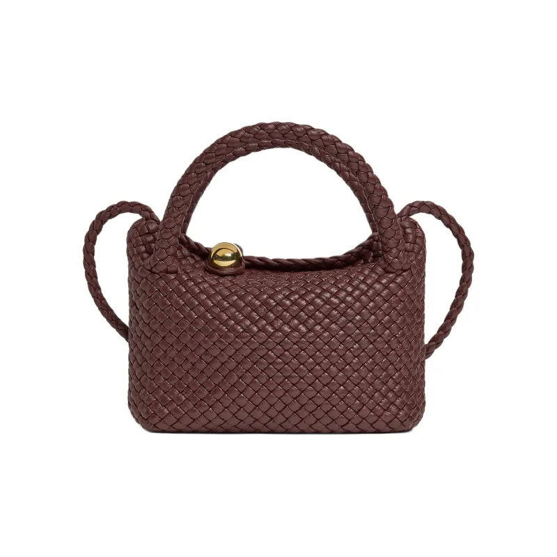 Bottega Veneta Sheepskin Shoulder Bag, Crossbody Bag, Handbag Trumpets Women's Madder Brown-0
