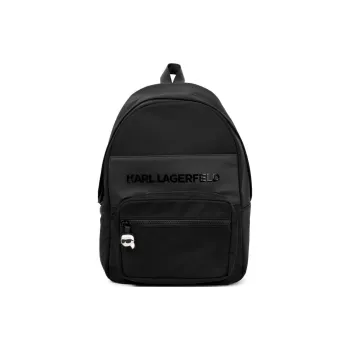 KARL LAGERFELD Polyester Backpack Unisex Black