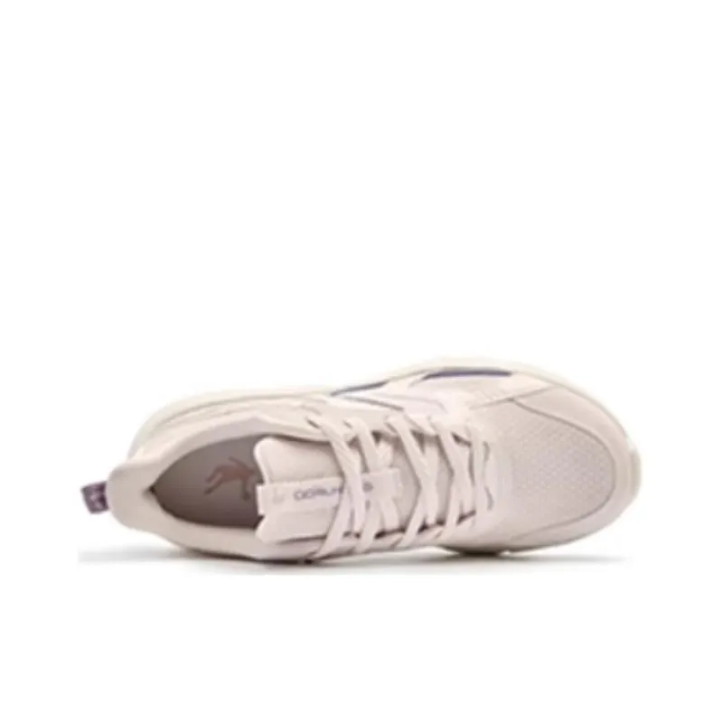 QIAODAN Cushioning Breathable Low Top Running Shoes Women's Pink Purple-3