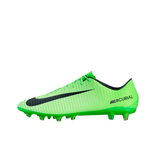 Nike MERCURIAL VELOCE 3 Anti Slip Wear Resistant Soccer Shoes Unisex Green Black