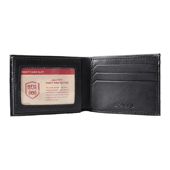 Levi’s Cow Leather Wallet Men's Black-2