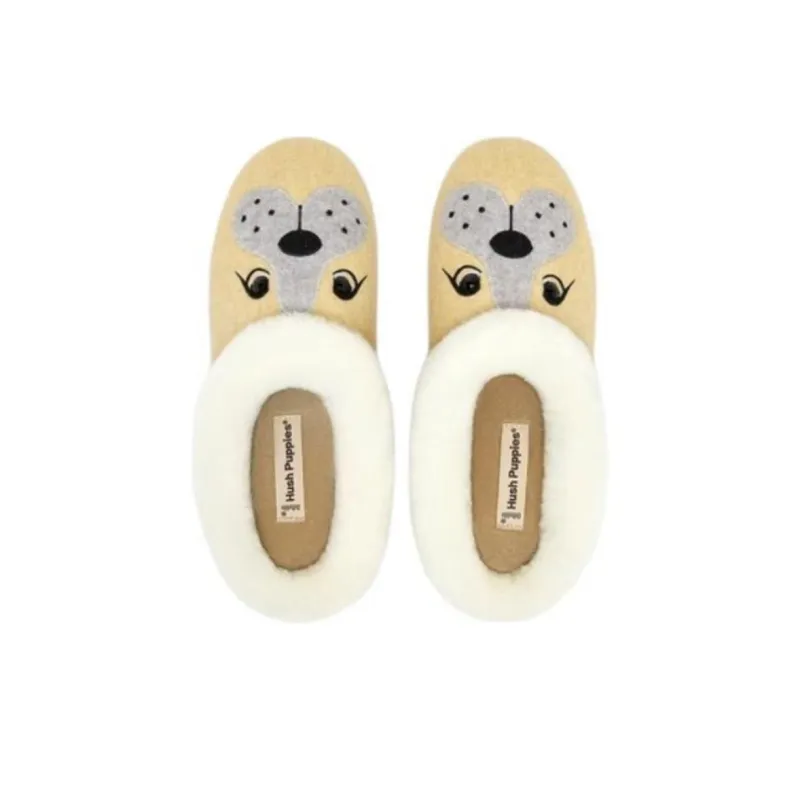 Hush Puppies Rubber Sole Abrasion-Resistant Wrap-toe Slippers Unisex Yellow-4