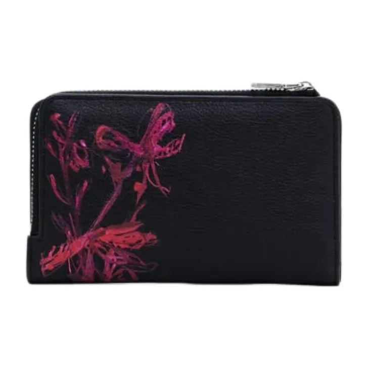 Desigual Polyurethane Wallet Small Size Women's Black-2