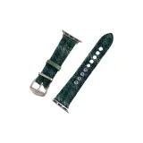 Green/Christmas Color Scheme Collection Woolen Leather Strap