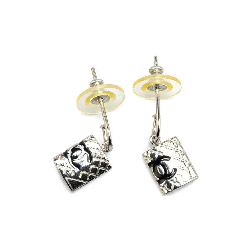 CHANEL 2005 Cambon Ligne Pushback Costume Earrings-1
