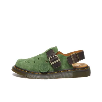 Dr.Martens AMP Jorge Desert Oasis Suede Abrasion Resistant Low Top Casual Shoes Unisex Green