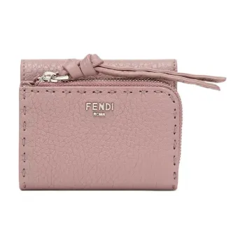 FENDI Peekaboo Calfskin Wallet Women's Pink