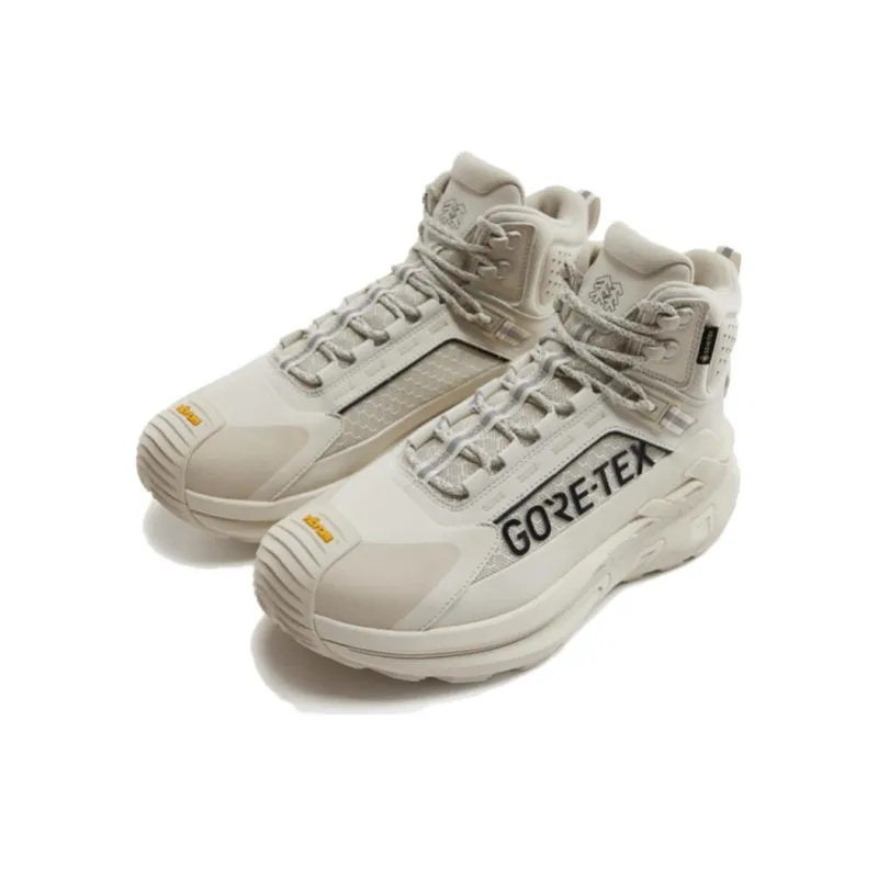 KOLON SPORT MOVE ALPHA Anti Slip Wear Resistant Mid Top Trekking Shoes Unisex Birch White-2