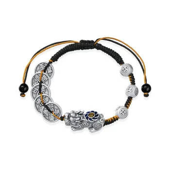 SEVEN COOK 999 Fine Silver Bracelets Men's
