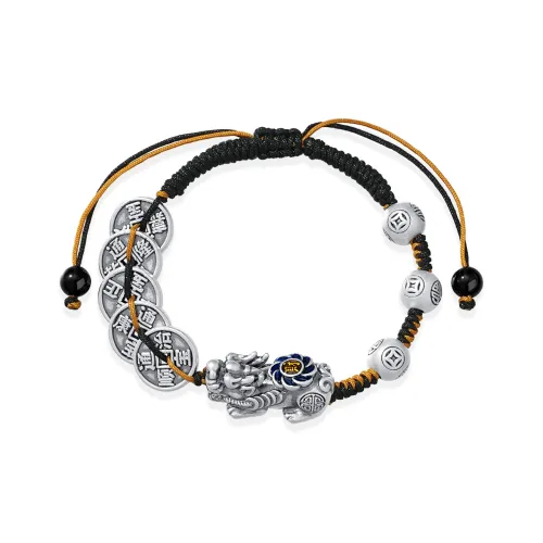 SEVEN COOK 999 Fine Silver Bracelets Men's