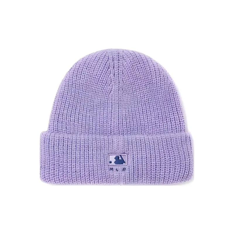 MLB Acrylic Beanies Unisex Lavender Purple-1