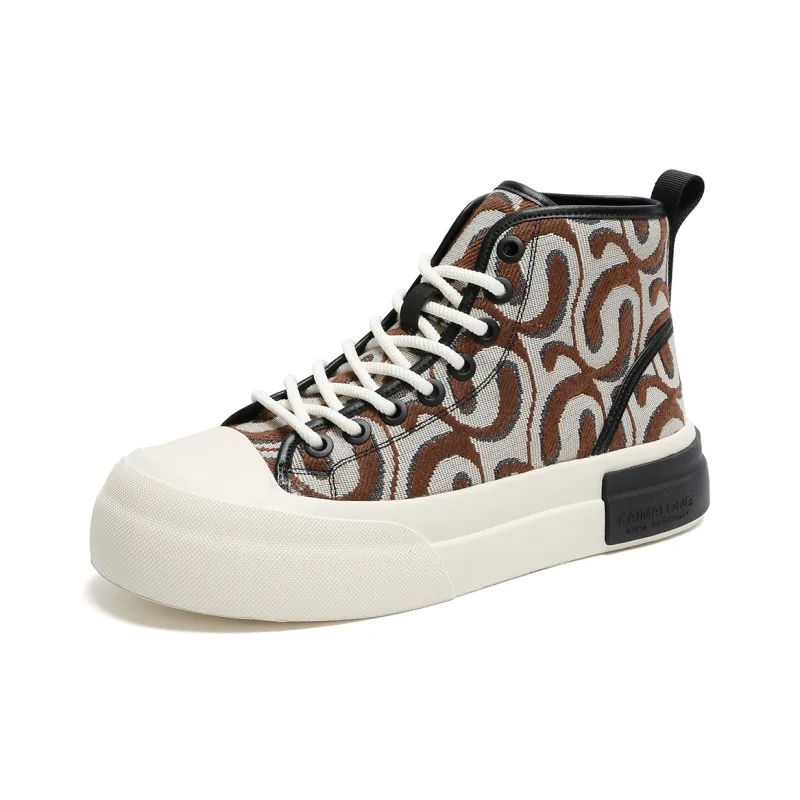 Kemaron Durable Lightweight And Breathable High-Top Skateboard Shoes Men's-16