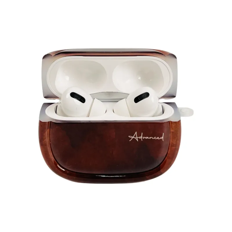Wei Xin Compatibility With Apple AirPods 4/2/3/4th Generation/AirPods Pro/Pro 2 TPU Brown Green Blended Headphone Cases-3