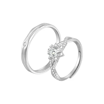 SINO GEM S925 Silver Rings Unisex
