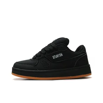 STUR YSN Wear resistant And Lightweight Low Top Skateboard Shoes Women's Black