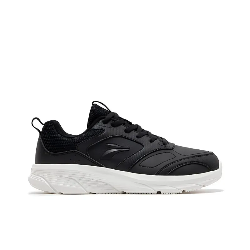 361° Non slip Lightweight Low Top Running Shoes Women's Black White-1