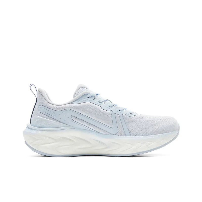 PEAK Attitude 7.0 Cushioning Anti Slip And Wear Resistant Low Top Casual Running Shoes Women's White Blue-1