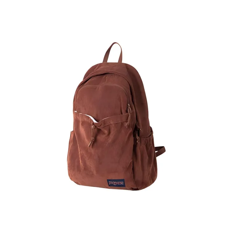 JanSport Corduroy Backpack Large Size Unisex Mocha-1