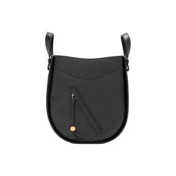 LOEWE Hammock Bright Calfskin One Shoulder Handbag Women's Black